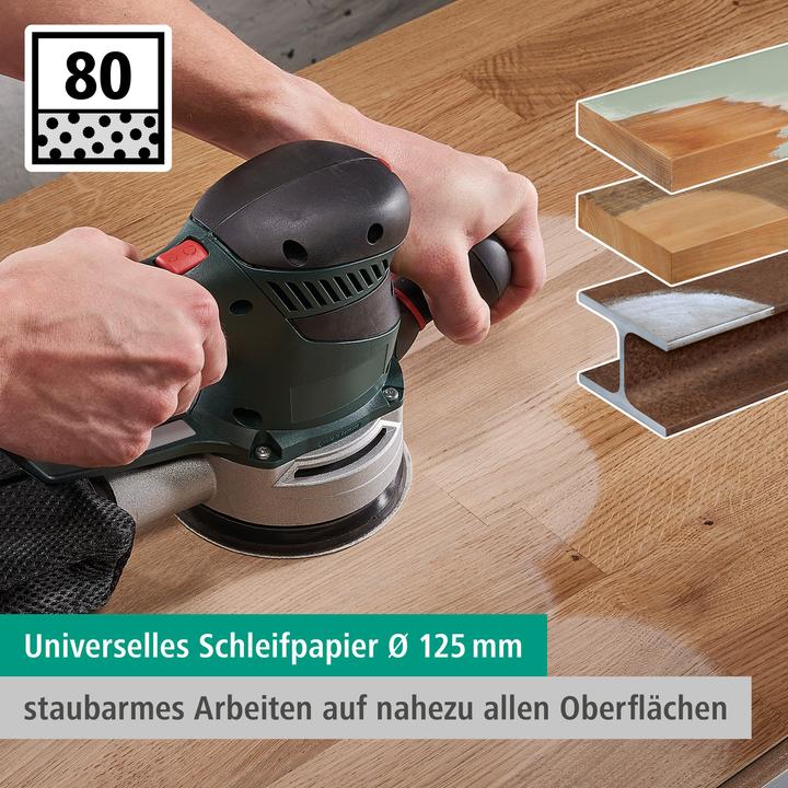 Produktbild wolfcraft 5 Haft-Schleifs. Exz. Ste K80 ø125 Multi (80)