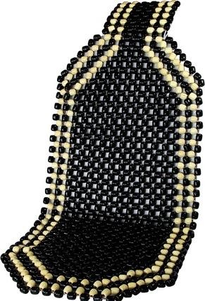 IWH Vehicle wooden ball seat cover, black Material: wood, dimensions: (W)390 x (H)1,270 mm, universal