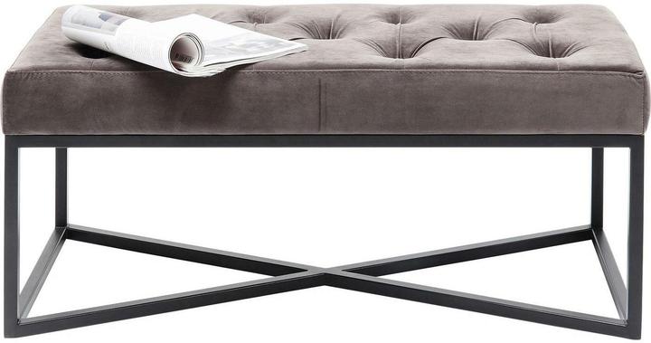 Actual product image Kare Design Bench Crossover Grey Black 90x40cm (90 cm)