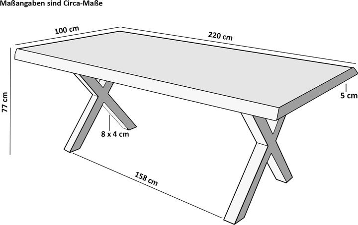 Image du produit SAM Tomaso (220 x 100 x 77 cm)