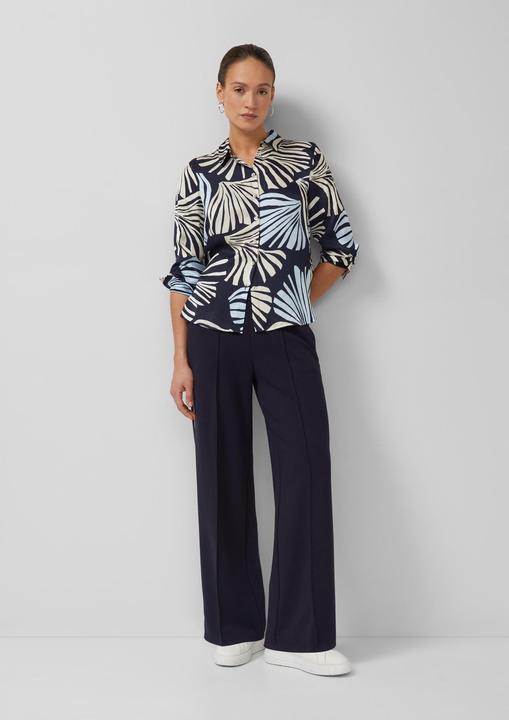 Immagine prodotto s.Oliver Bluse Glänzende Viskose-Bluse mit All-over-Print und Manschetten (48)