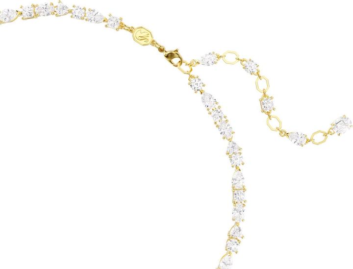 Produktbild Swarovski Mesmera Halskette Verschiedene Schliffe Weiss Goldlegierungsschicht (Swarovski Metall, 38 - 45 cm)