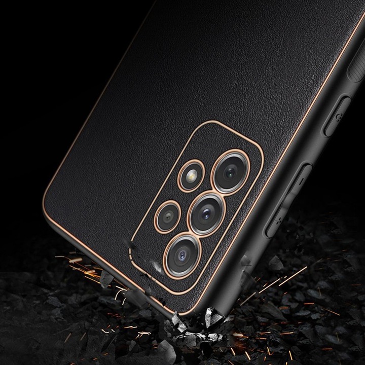 Produktbild Dux Ducis Yolo elegant case made of soft TPU and PU leather for Samsung Galaxy A72 4G black (Samsung Galaxy A72)