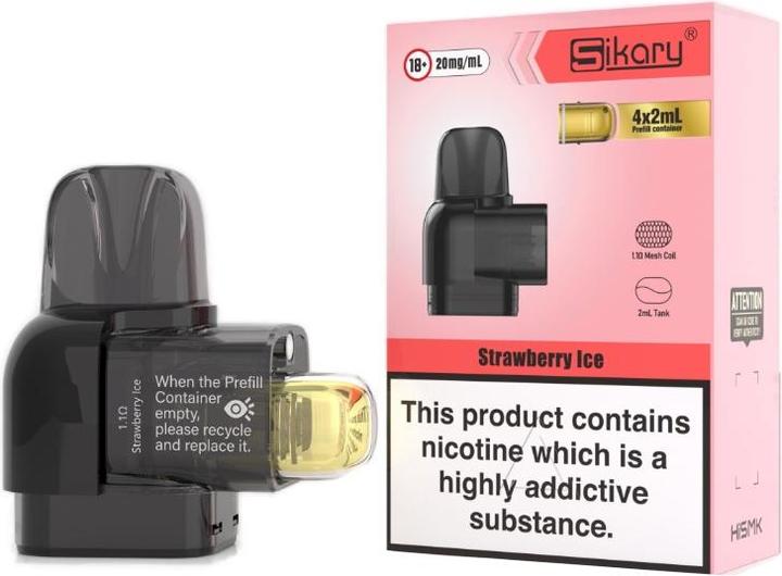 Actual product image Sikary S10000 Pod - Strawberry Ice (Strawberry, Sprig)