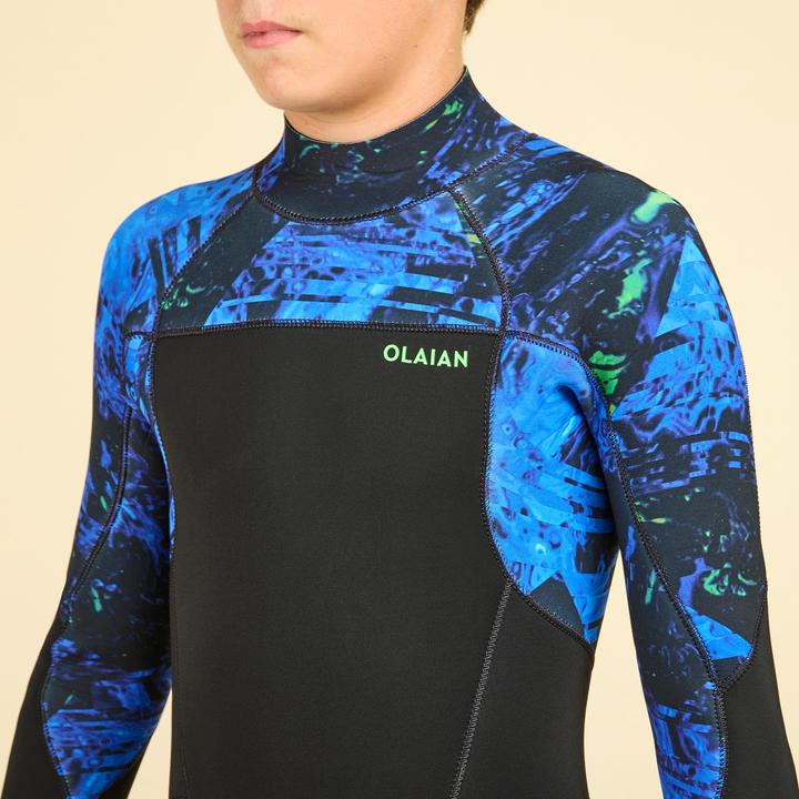 Actual product image Olaian Surf wetsuit kids 4/3 mm neoprene (152)