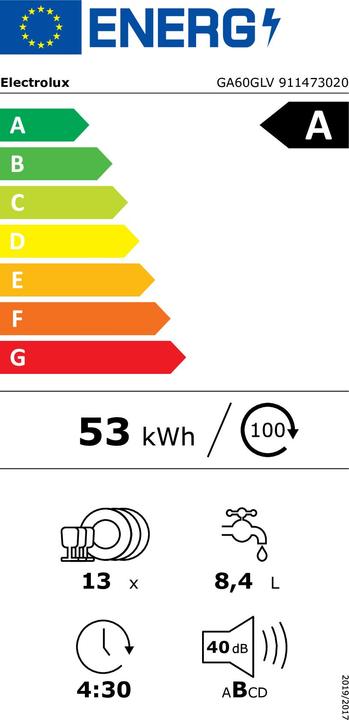 Energy Label Electrolux GA60GLV