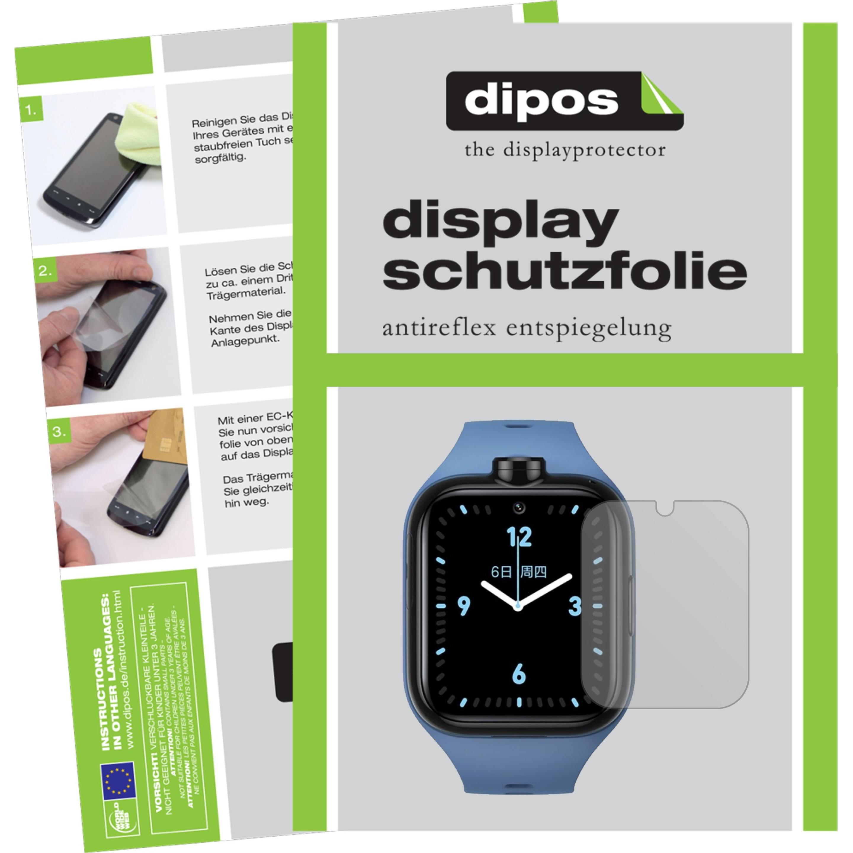 Dipos Displayschutzfolie Antireflex, Smartwatch Schutzfolie, Transparent