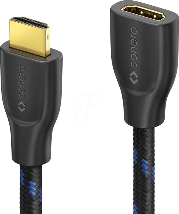 Image du produit Sonero Câble d'extension Premium High Speed HDMI 4K - 1,00m (1 m)