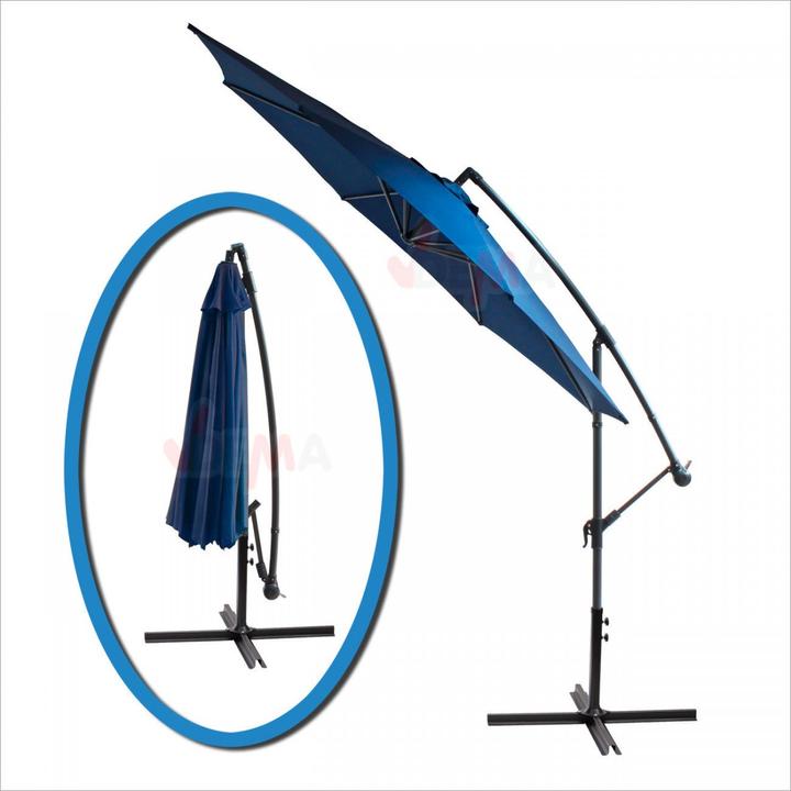 Produktbild Dema Ampelschirm - Ø 3m Blau (3 m)