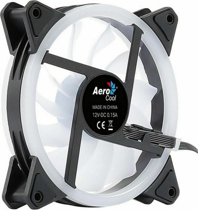 Actual product image AeroCool Duo 12 computer case fan 12 cm black (120 mm, 1x)