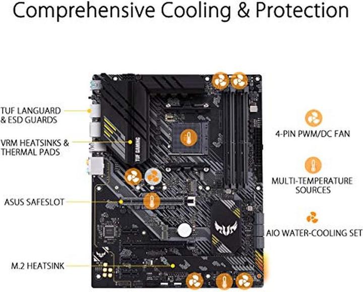 Produktbild ASUS TUF GAMING B550-PLUS (AM4, AMD B550, ATX)