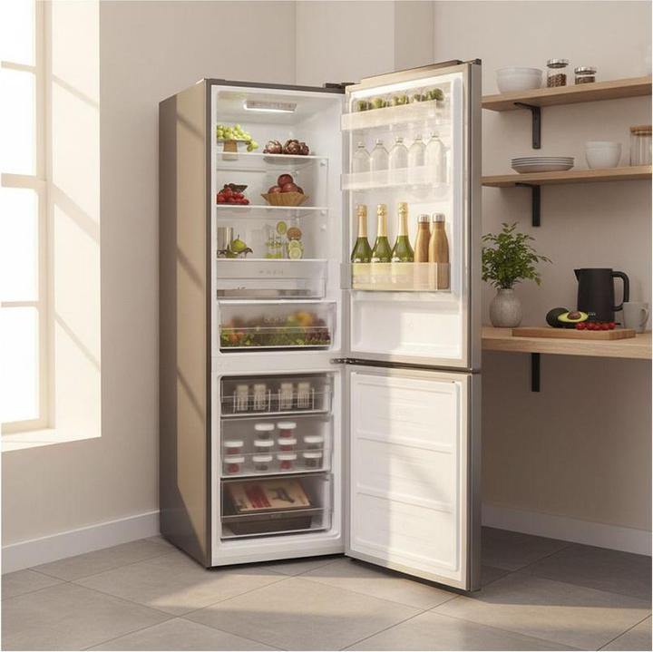 Produktbild Kibernetik FSP Kühl-Gefrierkombination Chromstahl 400Liter (400 l)