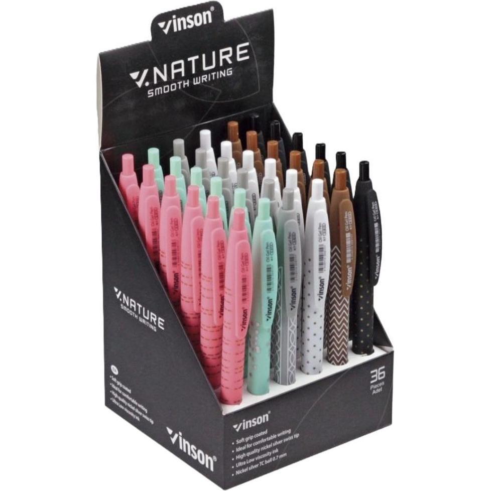 Schemat, Penne, Automatischer Kugelschreiber. Natur 815 blau (36 Stück) (Blu, 36 x)