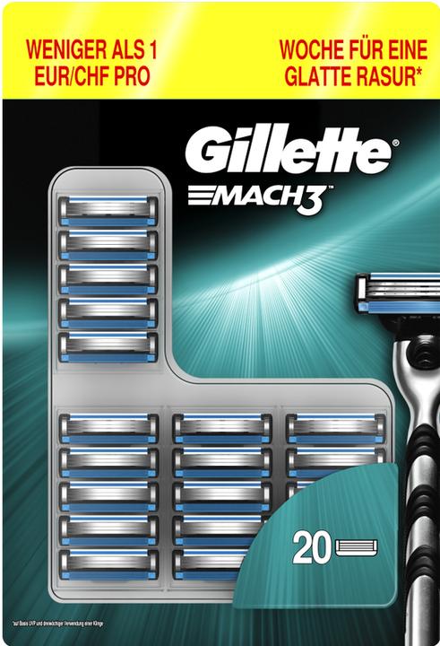 Actual product image Gillette Mach3 (20 x)