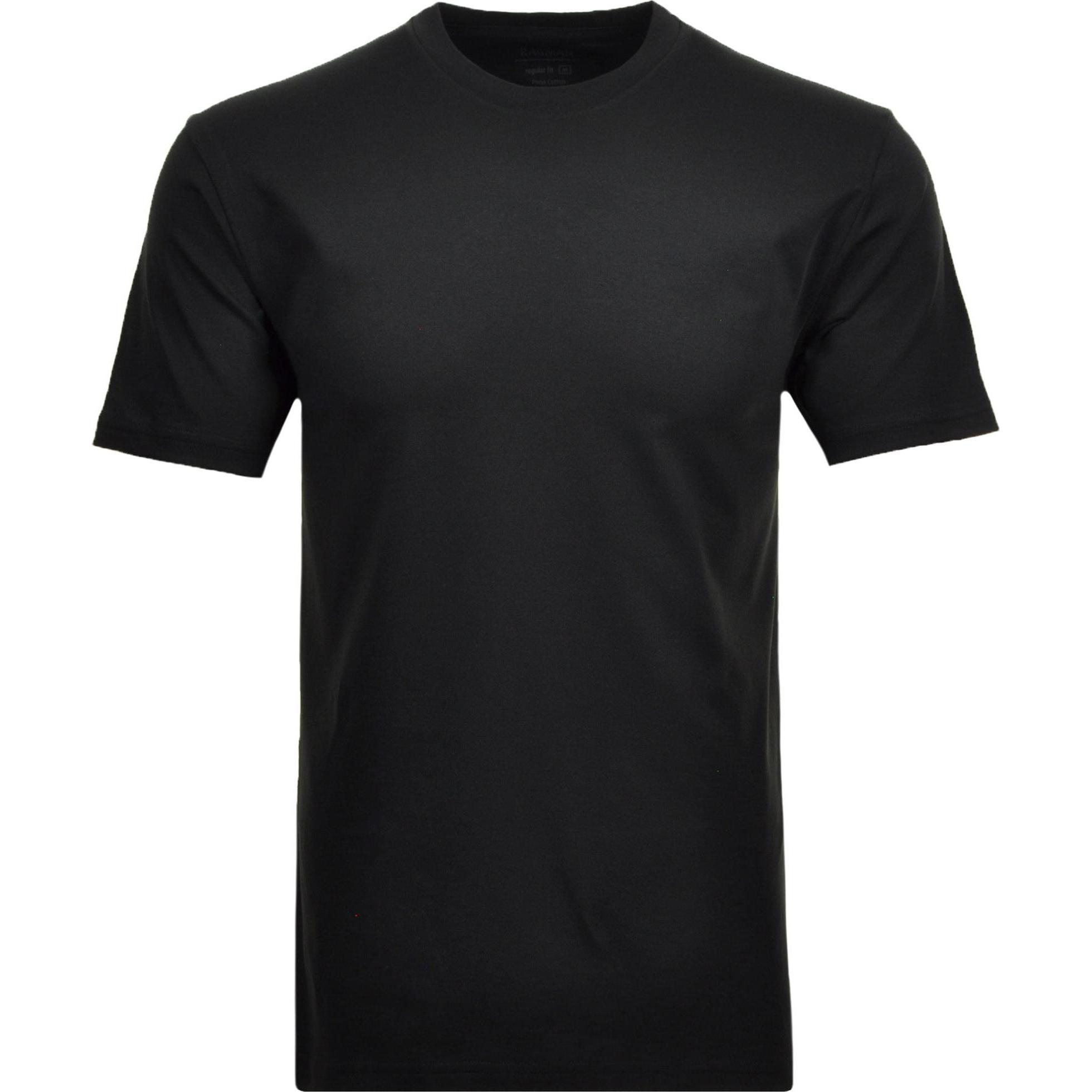 Ragman, Herren, Shirt, T-Shirt Casual Bequem sitzend, Schwarz, (5XL)