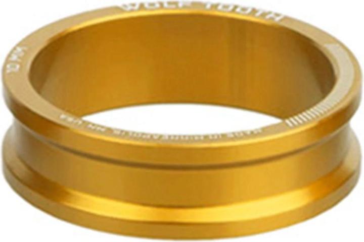 Wolf Tooth Headset Spacer, 1 1/8", 10mm, gold