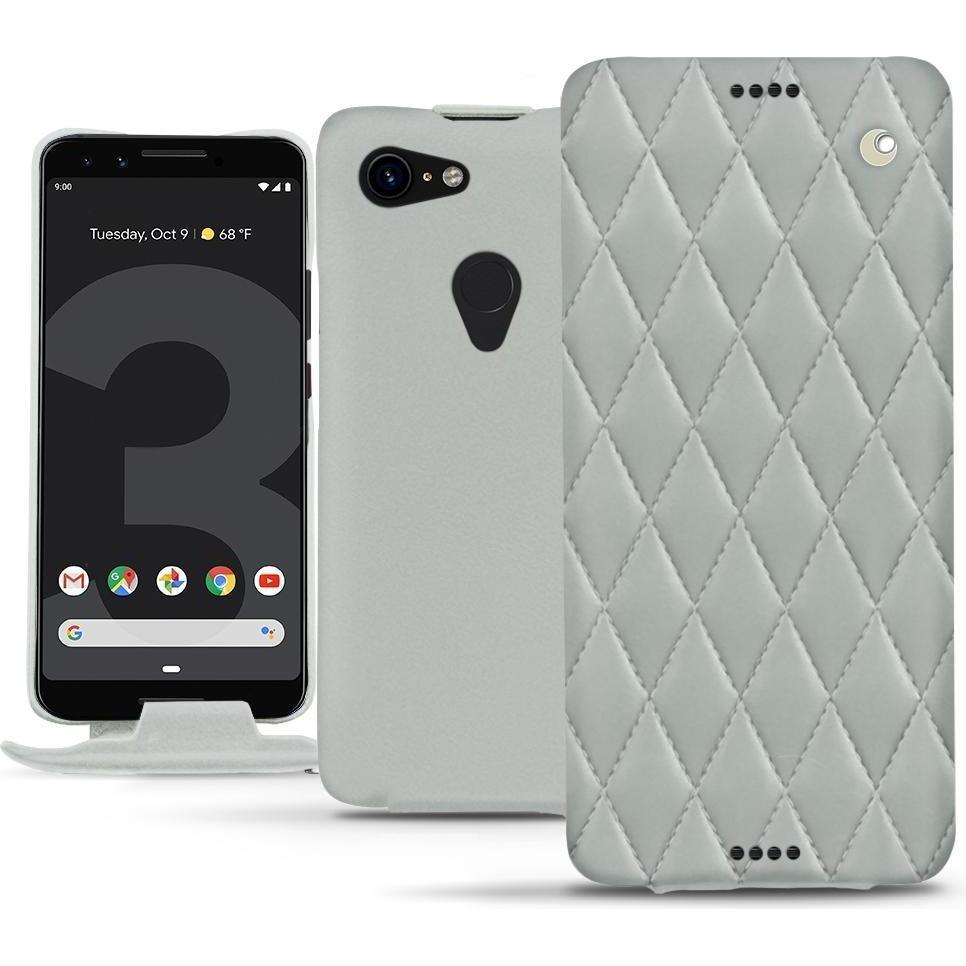 Noreve Lederschutzhülle vertikal (Google Pixel 3), Smartphone Hülle, Grau