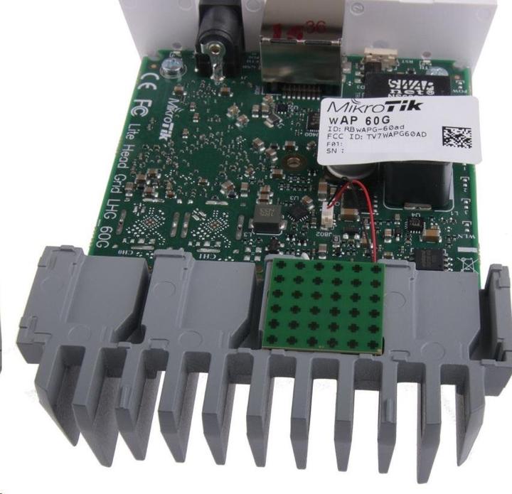 Actual product image MikroTik wAP 60G AP - 1000 Mbps - 10,100,1000 Mbps - 60 GHz - IEEE 802.11ad,IEEE 802.