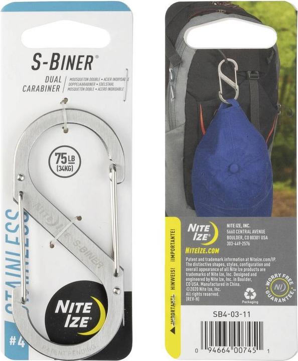 Produktbild Nite Ize Karabiner S-Biner Gr. 4 NI-SB4