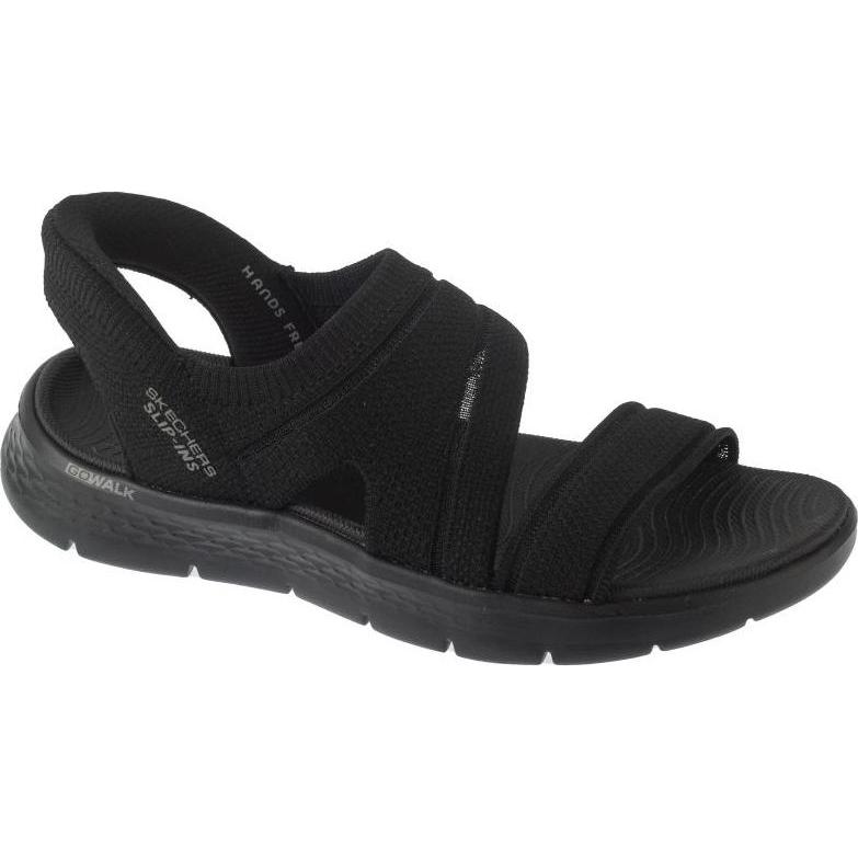 Skechers, Donne, Sandali + Ciabatte, Go Walk Flex Zandal-Enticing - Dames Sandalen - Zwart, Nero, (41)