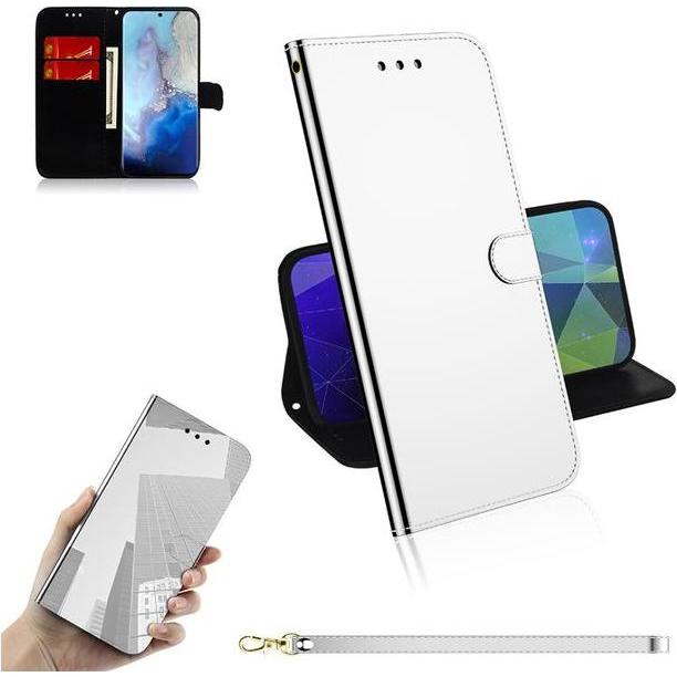 Thumbnail - MU Style Mirror Surface Bookcover Series (Samsung Galaxy S20+), Smartphone Hülle, Silber