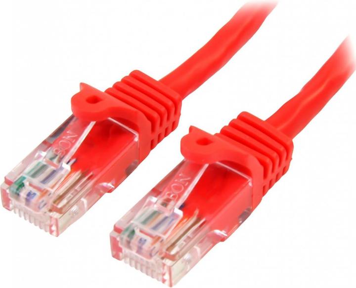 Actual product image StarTech 3m Red Cat 5e Patch Cable (U/UTP, CAT5e, 3 m)