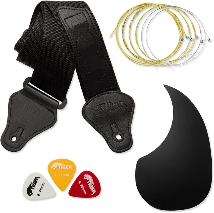 Produktbild Tiger Akustische Gitarrenset für Anfänger mit GigBag und Zubehör (Akustik Gitarren Set)