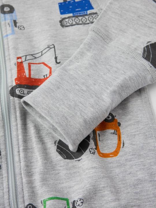 Produktbild PO.P Baby-Pyjama mit Bagger-Motiv (74)