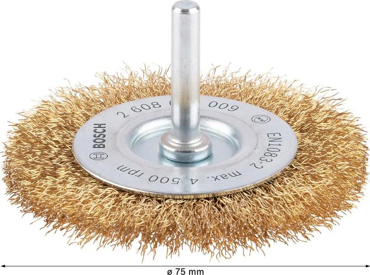 Produktbild Bosch Professional Zubehör PRO Multi Material clean Scheibenbürste, gerader Schaft, 75 x 0,2 mm