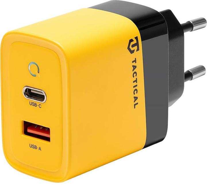 Actual product image Tactical Microgrid GaN 45W Charger Power Supply USB-C USB-A - Yellow (45 W)