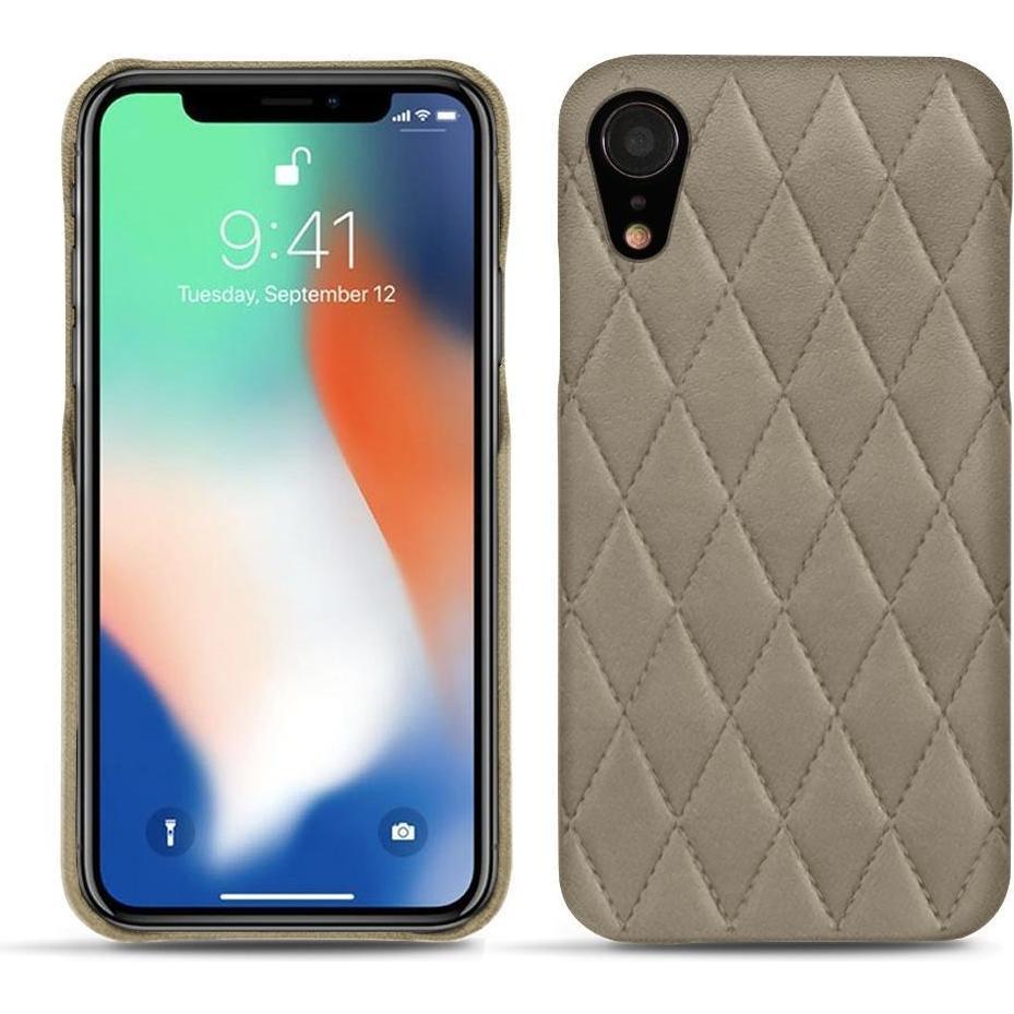 Noreve Lederschutzhülle (Apple iPhone XR), Smartphone Hülle, Beige