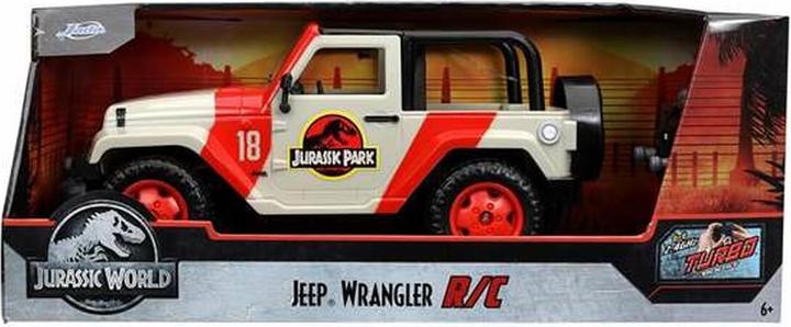 Actual product image Jada RC Jurassic Park Jeep Wrangler 1:16
