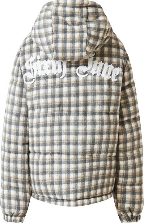 Actual product image Sixth June Checked quilted coat with wool effect (S)