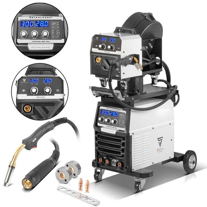 Actual product image Stahlwerk Welding machine MIG MAG 300 Pro Fully synergic IGBT inverter with 300 A