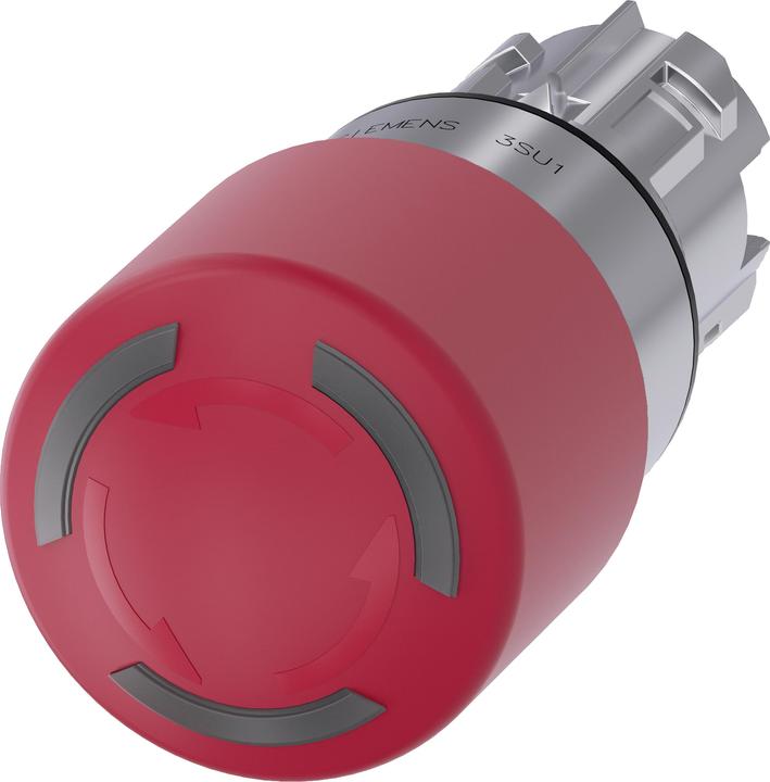 Actual product image Siemens 3SU1051-1GB20-0AA0 Emergency stop mushroom pushbutton 1 pc.