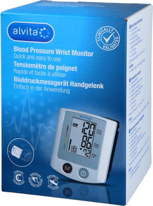 Actual product image Alvita Blutdruckmessgerät Handgelenk, 1 St (Blood pressure monitor wrist)