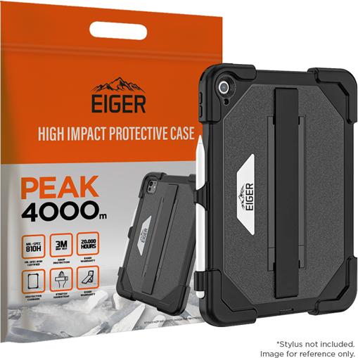 Immagine prodotto Eiger Schutzcase mit Handschlaufe und Kickstand Peak 4000m Black (iPad Air 11 2024 (M2))