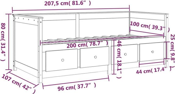 Image du produit vidaXL Norah (100 x 200 cm)