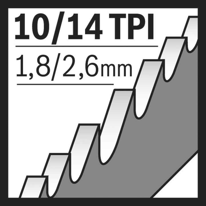 Immagine prodotto Bosch Professional Zubehör Lama per sega a nastro S 1222 VF, flessibile per legno e metallo, confezione da 2