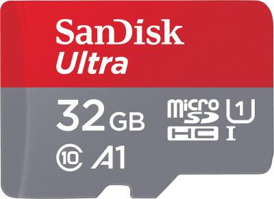 Actual product image SANDISK Ultra mit Adapter (32 GB, microSDHC, U1, UHS-I)