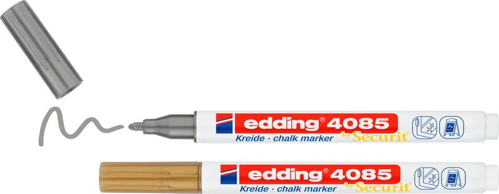 Immagine prodotto Edding Pennarello a gesso (Bianco, 2 mm, 2 x)