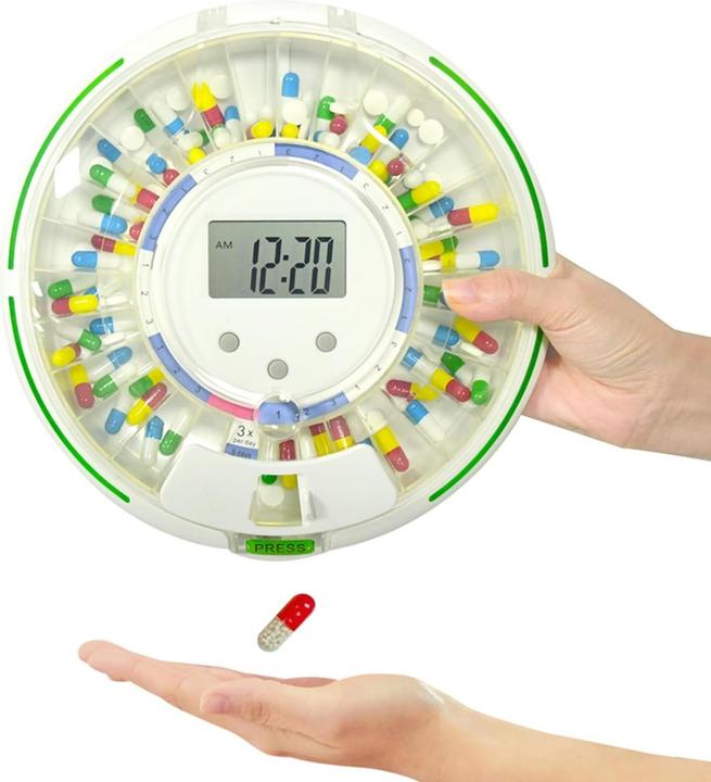 Actual product image Gima Automatic wireless pill dispenser for managing and recording pill doses 25871