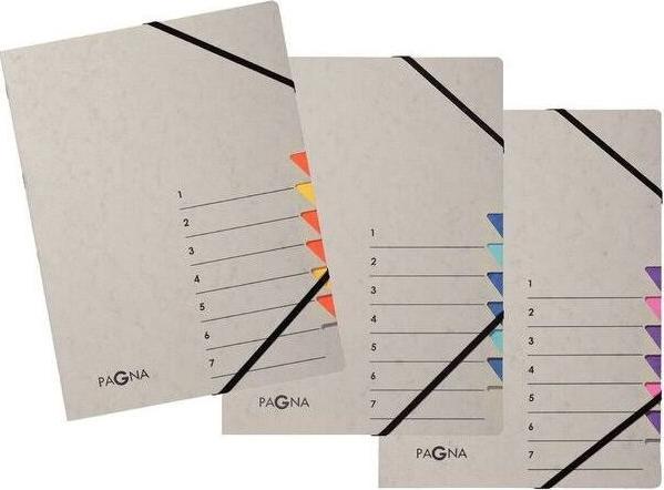 Actual product image Pagna Folder A4 Easy Grey Orange, 12 compartments (A4, 1x)
