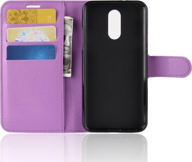 Actual product image MU Classic Litchi Leather Bookcover Series (LG Q7+, LG Q7)