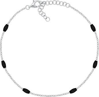 Produktbild Brilio Silver Silver Bracelet With Black Beads Brc229wbc