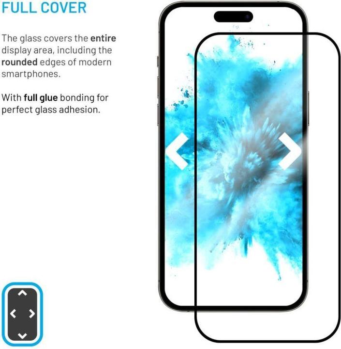 Actual product image Fixed Tempered glass full cover for XIAOMI 15 black (1 pcs., Xiaomi 15)