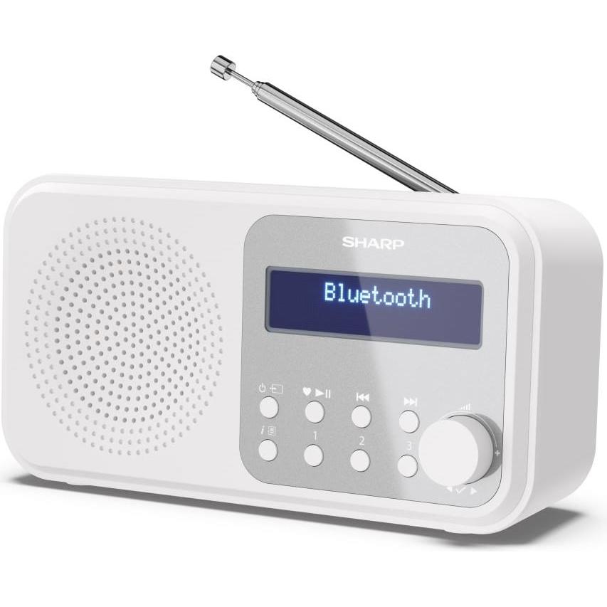 Sharp DR-P420 (DAB, FM, Bluetooth), Radio, Bianco