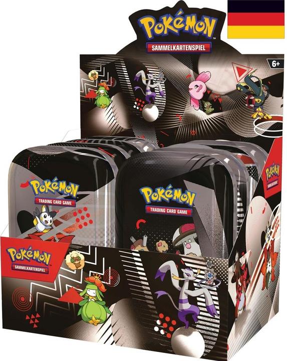 Actual product image Pokémon KP10.5 Schwarze Blitze & Weisse Flammen Mini Tin Display DE (Booster Pack)