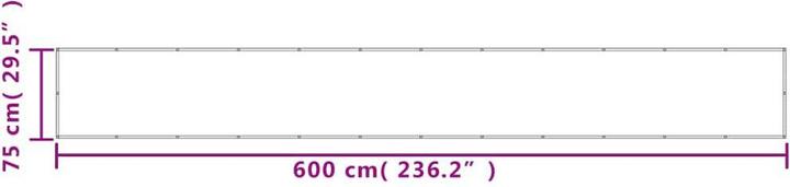 Image du produit vidaXL Balkon-Sichtschutz (600 cm)