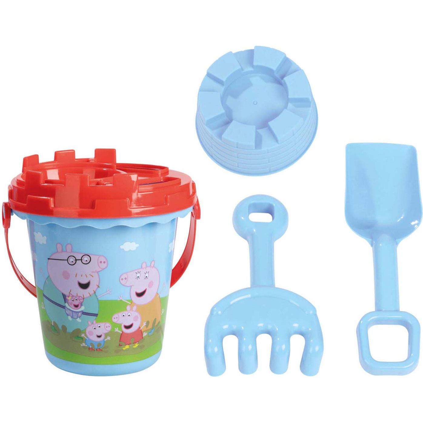 Grafix Peppa Pig Strandeimer Blau - 5 Stück.